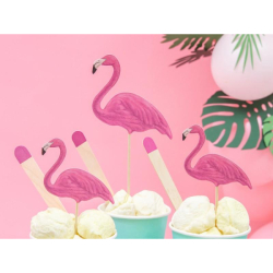 decoration cupcake flamant rose