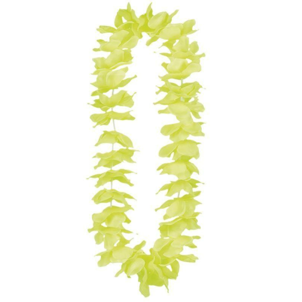 collier hawaïen jaune fluo collier hawaïen jaune fluo