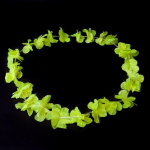 collier hawaïen jaune fluo effets collier hawaïen jaune fluo effets