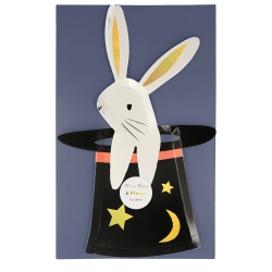 assiette lapin magicien