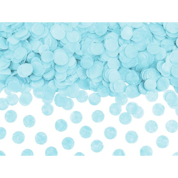 confettis de table bleu