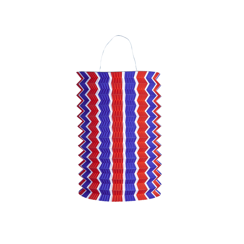 lampion tricolore papier