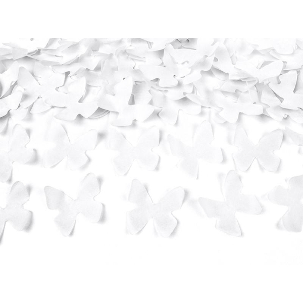 canon a confettis papillons blanc effets